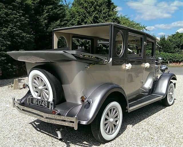 Rear view of our Imperial limousine at the Old Mill.