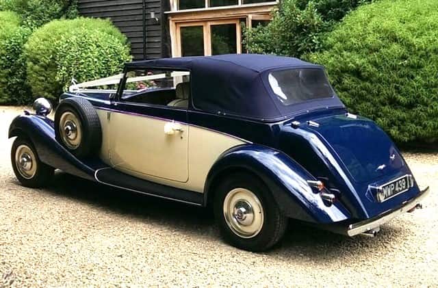 Jaguar drophead with hood